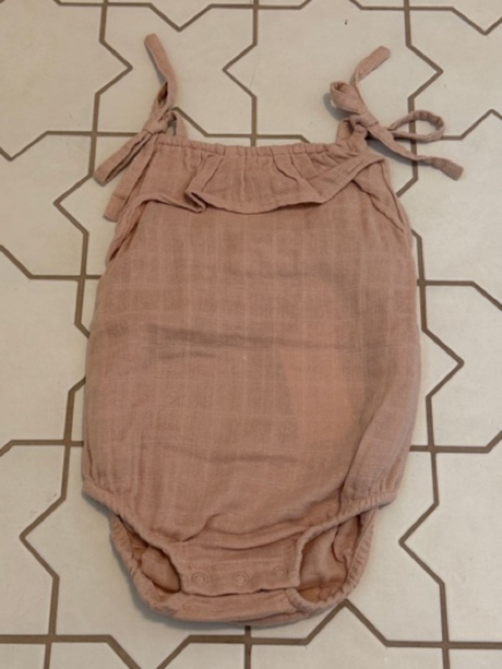 Jamie Kay organic cotton muslin playsuit onesie